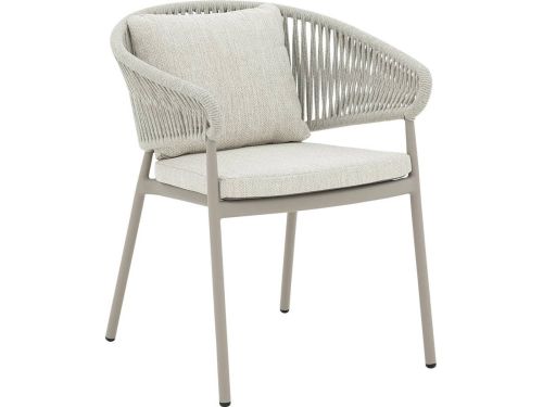 Goossens Tuinstoel Vasto - Buitenstof - beige - 65 x