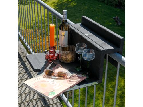 GoudmetHout® Balkontafel Hangend & Inklapbaar - 49 cm Hout