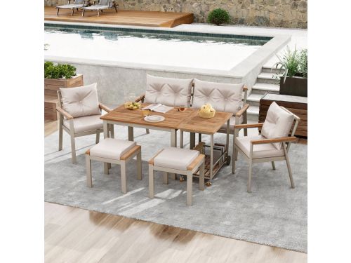 Gutent Dining Loungesets - Acacia Hout - 6-7 Personen