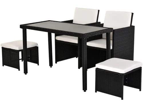 Gutent Dining Loungesets - Polyratten - 11 Delig - Eetgroep