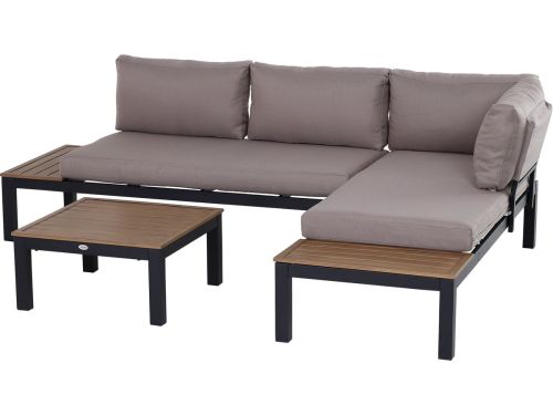 Gutent Loungesets - 3 Delig - Tuinbank Met Kussens