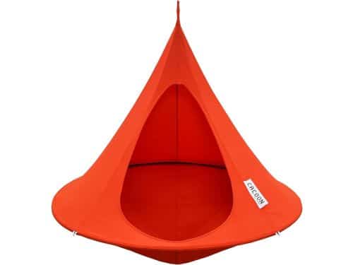 Hangstoel Buiten en Binnen - Rode Enkele Cocoon Schommelstoel