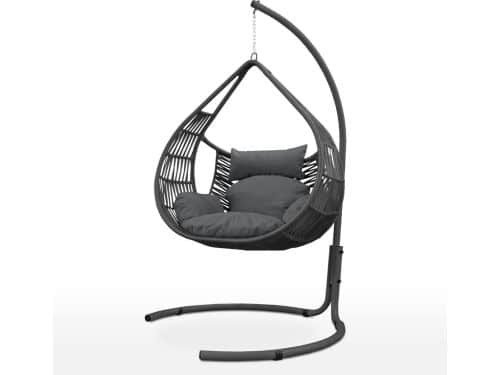 Hangstoel cocoon van stof - selfdraging kinderstoel - binnen en