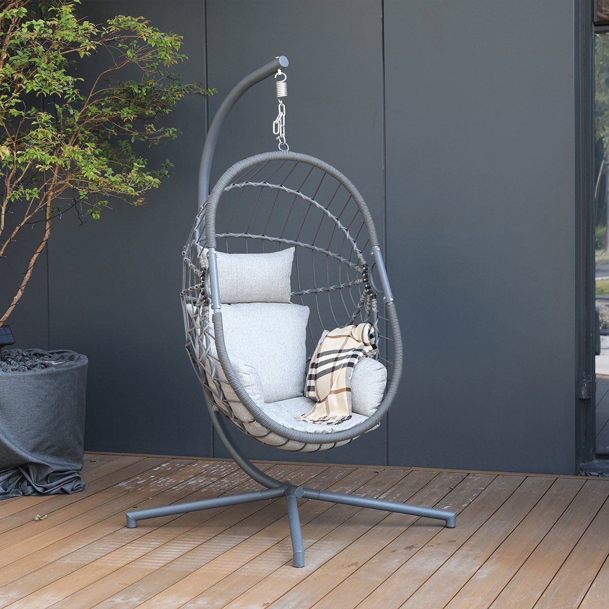 hangstoel sens line lisa relax antraciet 34550 b