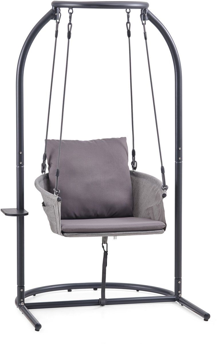 hangstoel / zwevende relaxstoel skylo met onderstel en bijzettafeltje