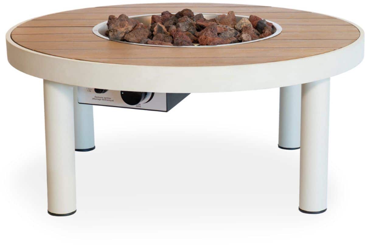 happy cocooning riviera 80 ronde vuurtafel op gas