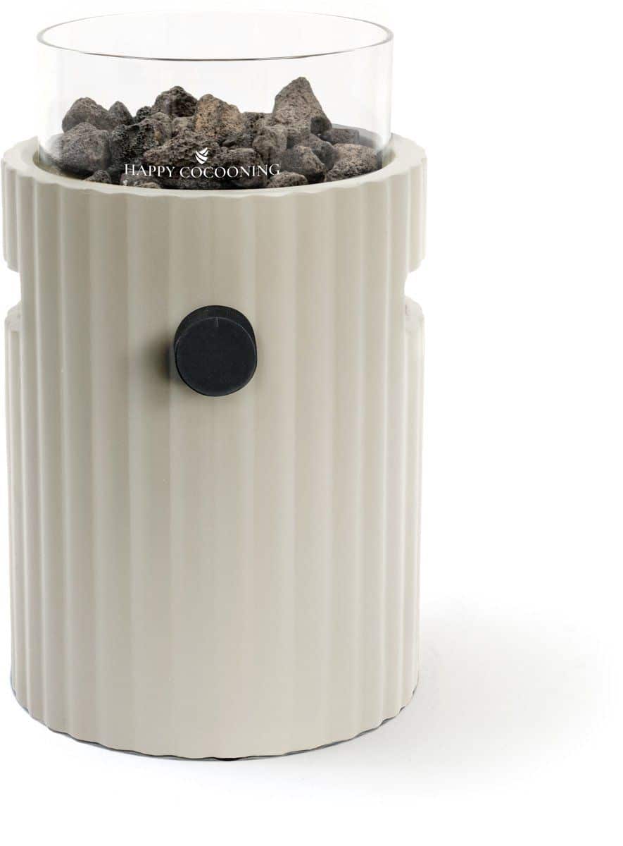 happy cocooning tafelbrander rib oyster beige Ø 21.5 x