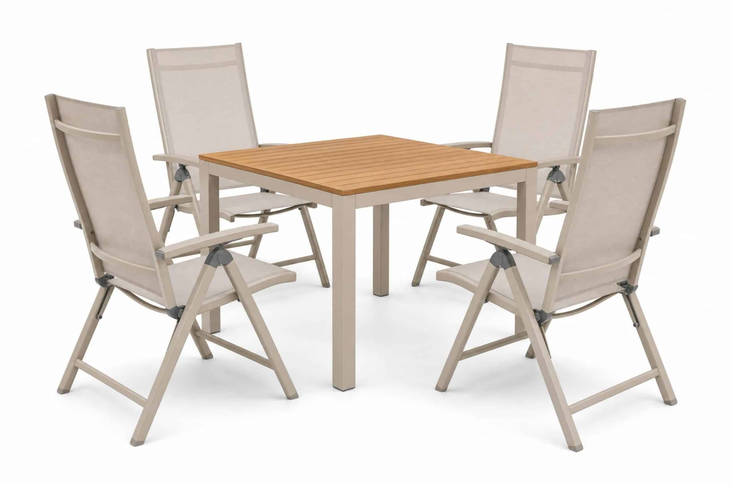hartman alice comfort/creta 90×90 cm dining tuinset 5 delig
