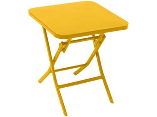 Hesperide Bijzettafel/tuin tafel Oase - metaal - geel - 40
