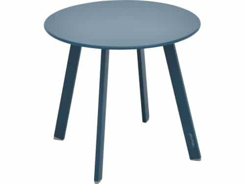 Hesperide Bijzettafel/tuin tafel Saona - metaal - blauw - D50