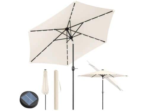 HHHK - Parasol - Met Led - Beige - 292x247cm