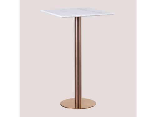 Hoge Vierkante Bartafel - Marmeren Tafel - Horeca Inrichting
