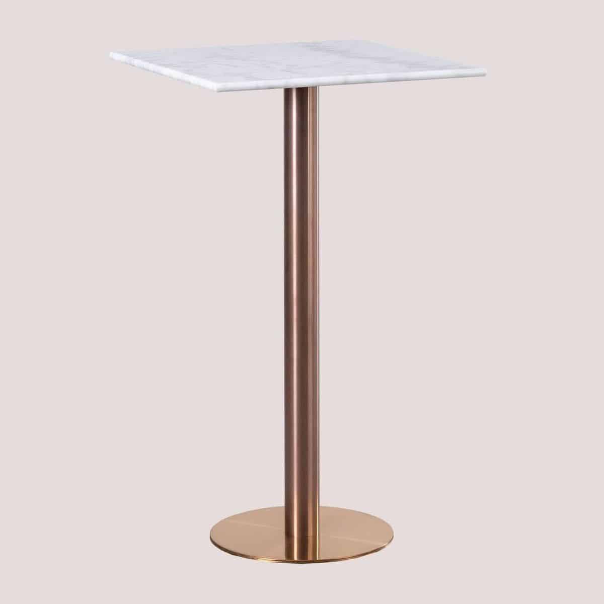 hoge vierkante bartafel marmeren tafel horeca inrichting
