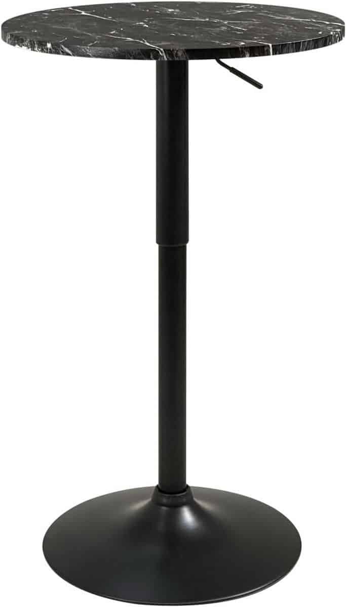 hoogte verstelbare bartafel rond 60 cm moderne design