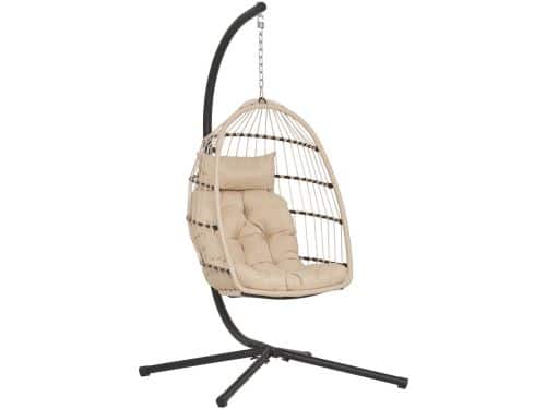 House Nordic Hangstoel Patras - Beige/Grijs
