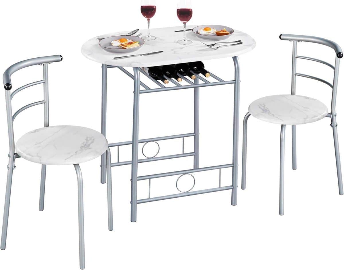 houten balkonset 3 delig met inklapbare stoelen en tafel