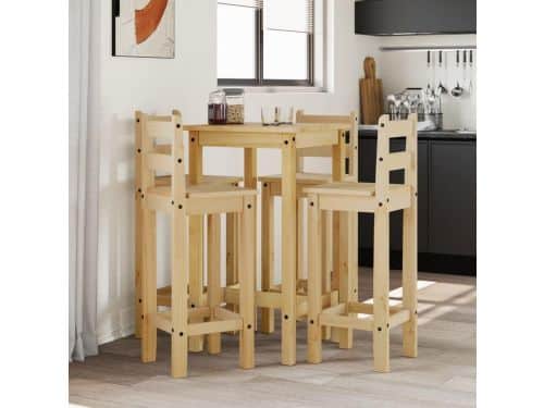 Houten Barset - Balkonset Tuinmeubel - Buiten Zitten - Massief