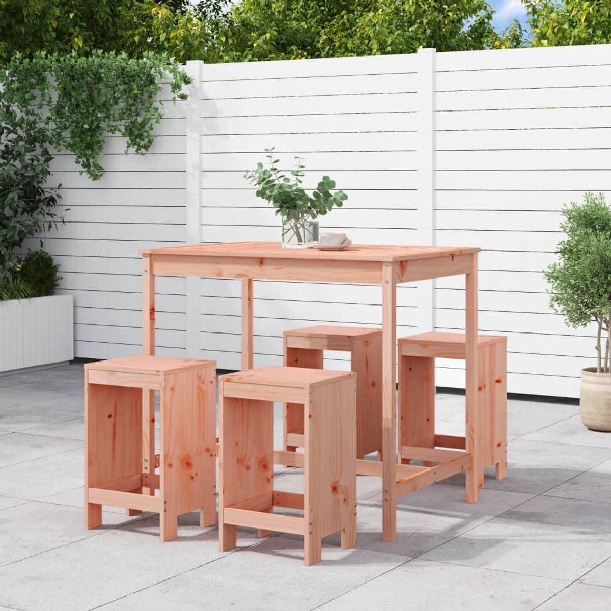 houten barset terrasmeubelen tuinset buiten ontspannen massief