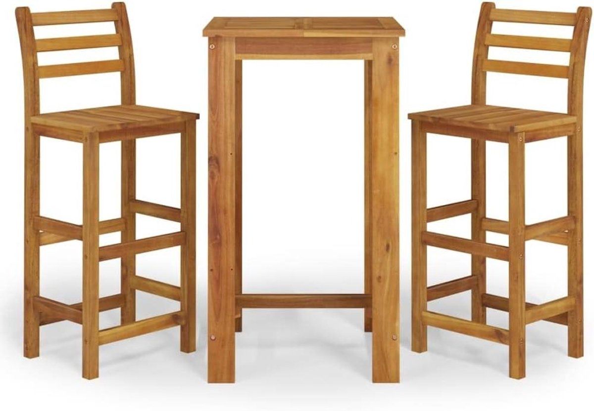 houten barset tuinmeubelset buiten ontspannen massief acaciahout