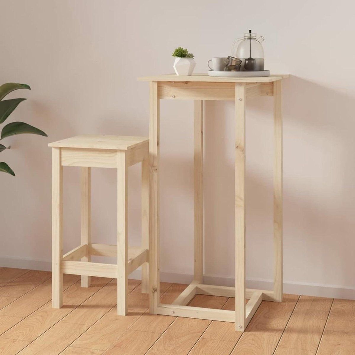 houten bartafel buiten tafel gezellig borrelen massief