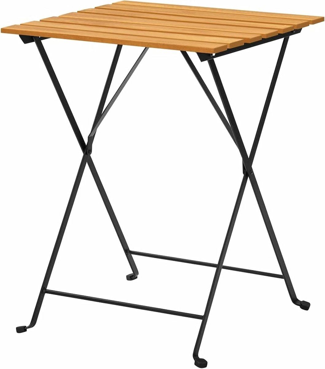 houten bistrotafel klaptafel balkontafel buiten zitten massief