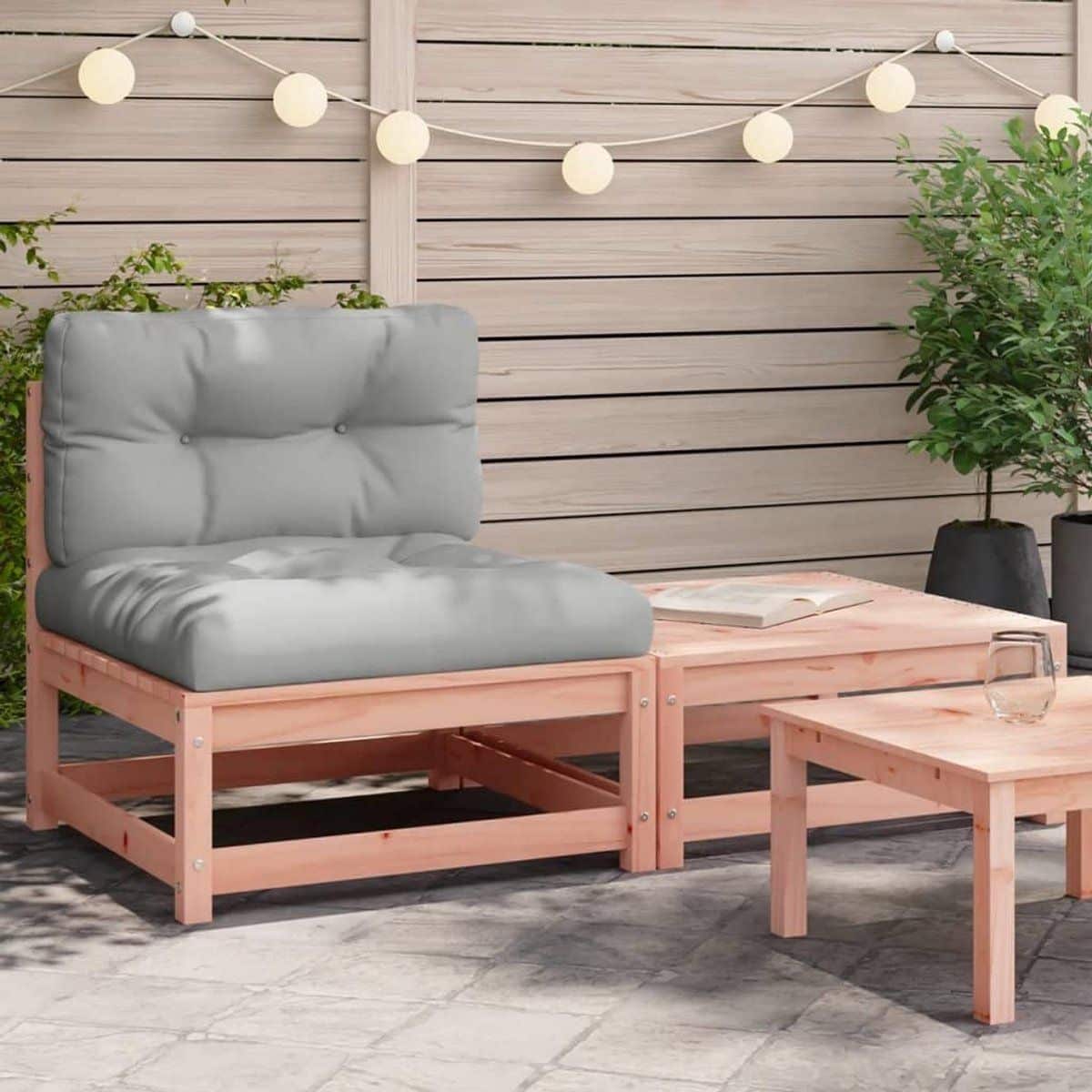 houten buitenbank modulaire loungebank tuin ontspanning inclusief