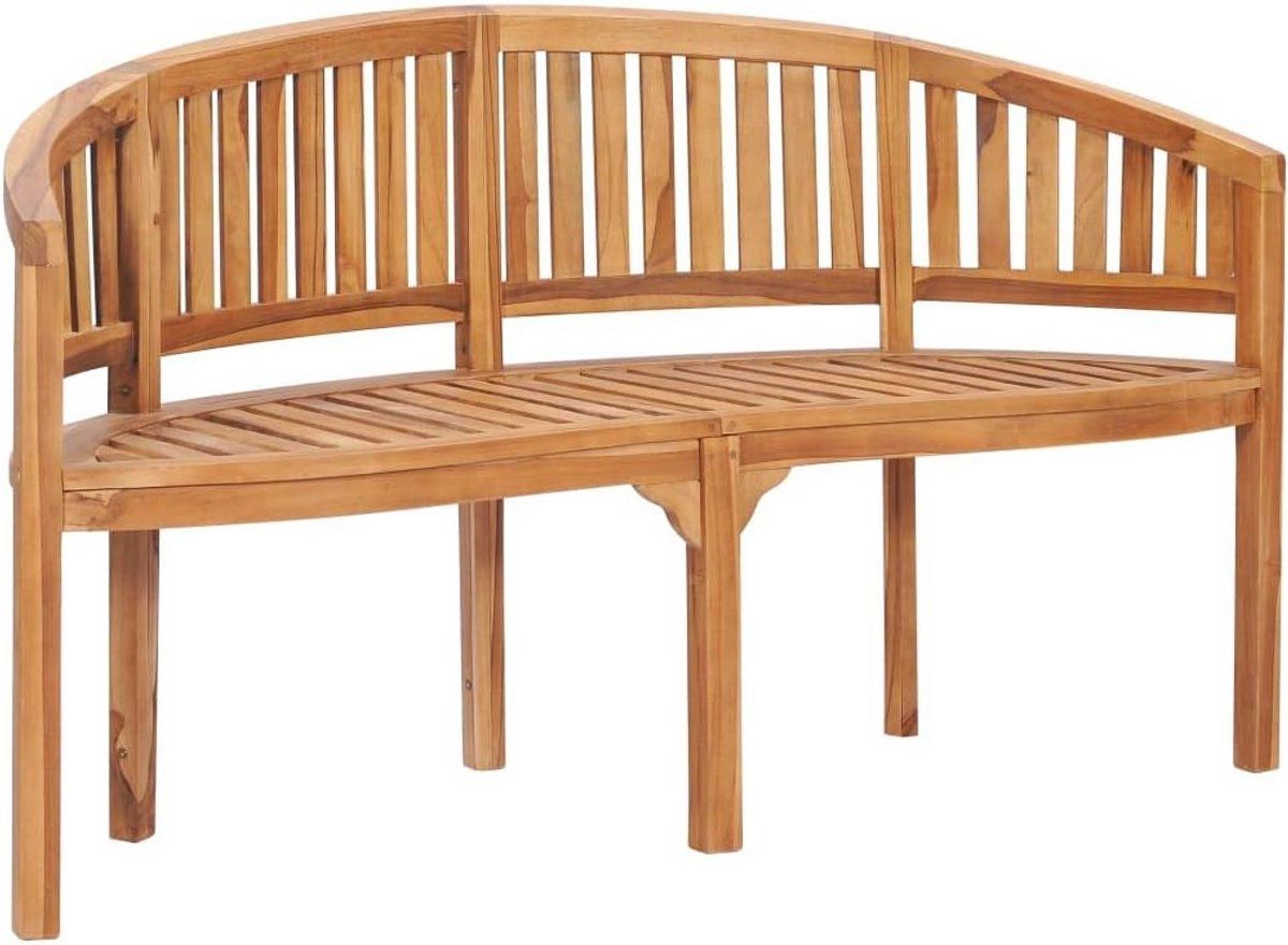 houten buitenbank tuinbank parkbank massief teakhout 151 cm breed