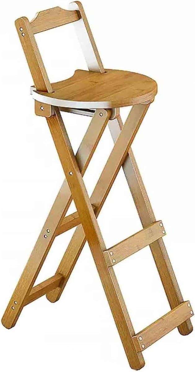 houten klapstoel barstoel met rugleuning zitten en ontspannen
