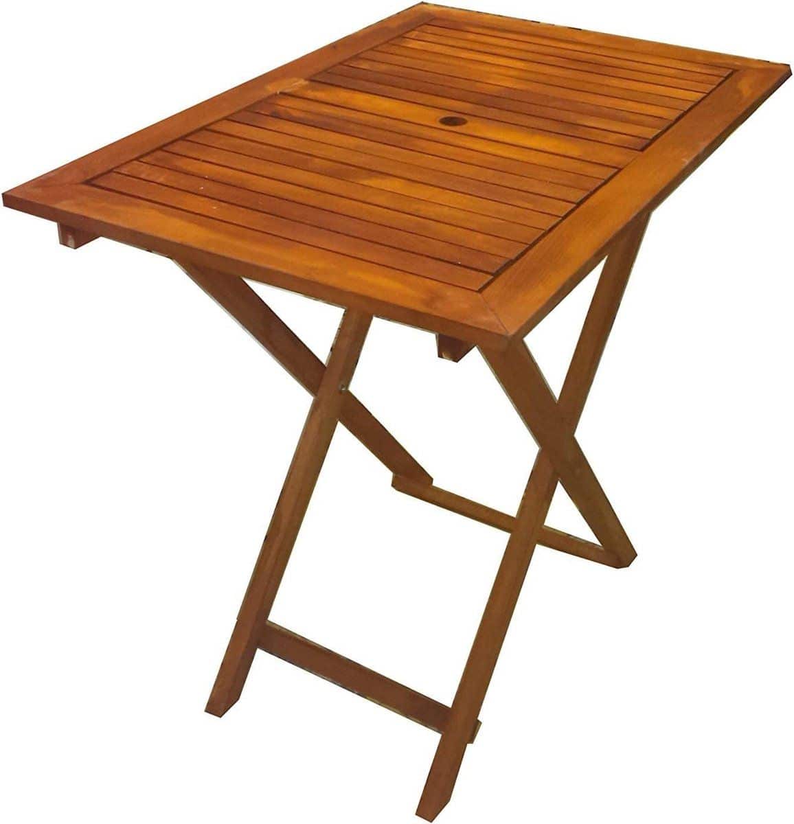 houten klaptafel draagbare tafel buiten zitten met
