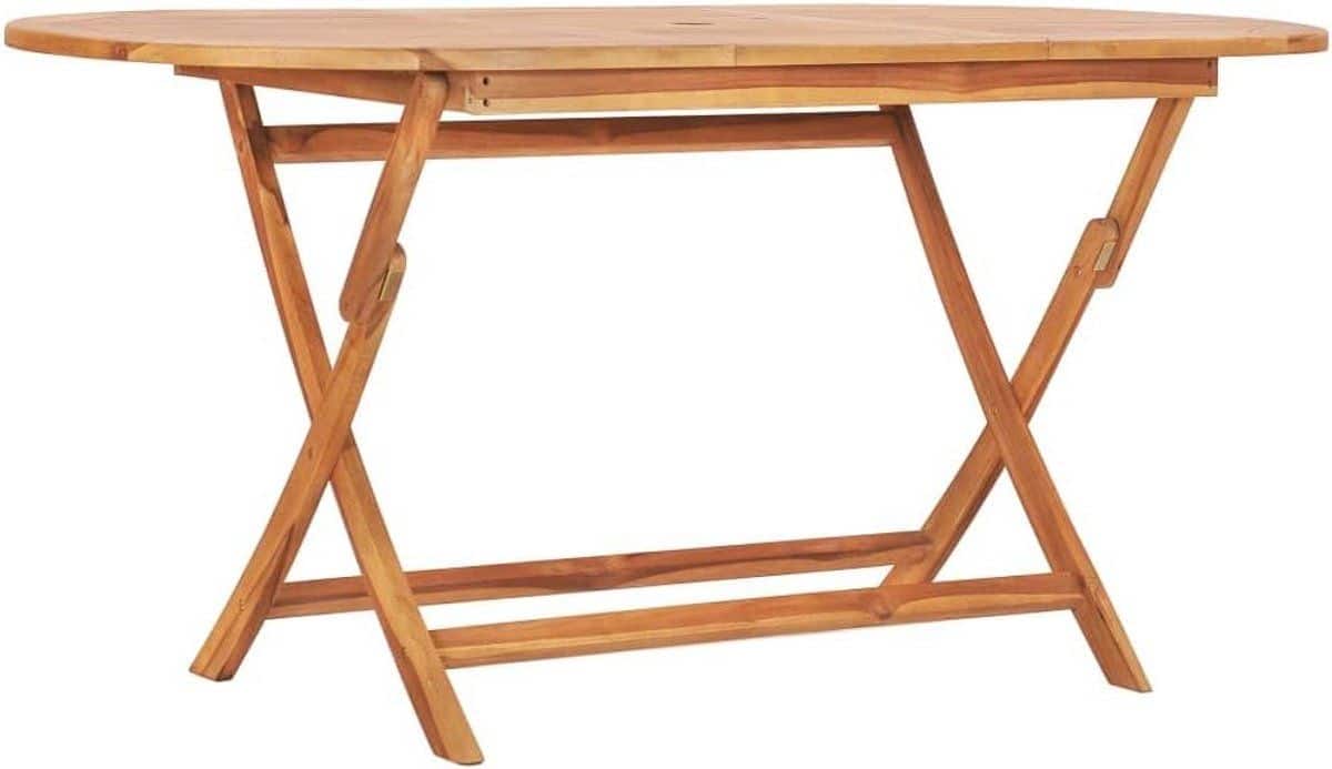 houten klaptafel tuin en binnen 160×80 cm stevig teakhout