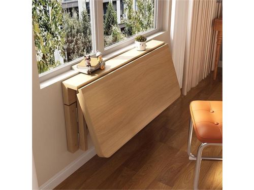 Houten Klaptafel - Wandtafel Opklapbaar - Ruimte Besparen - Massief