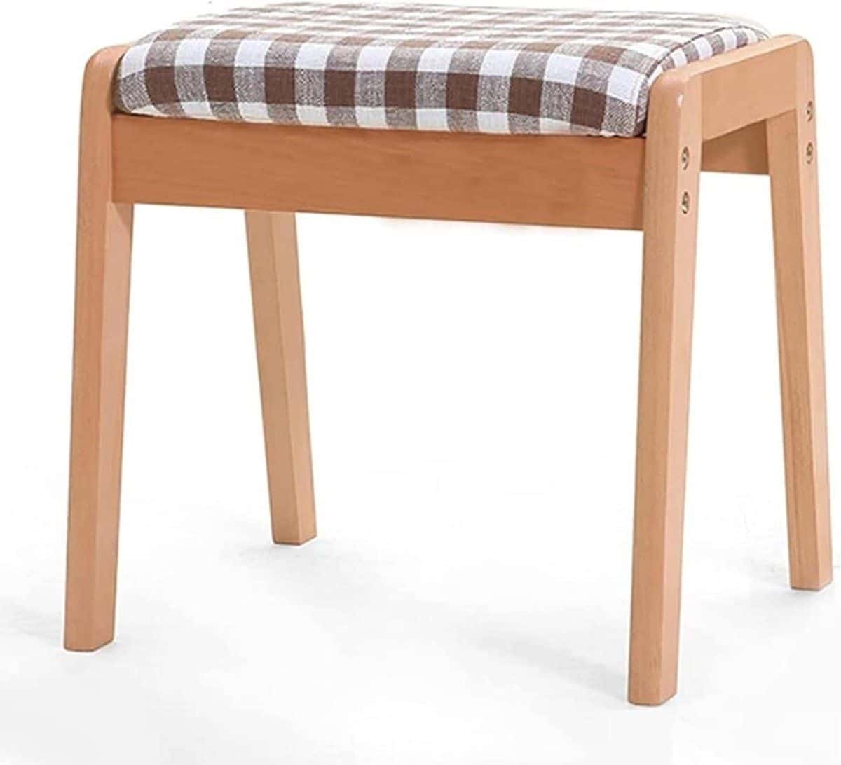 houten kruk make up stoel bank comfortabel zitten