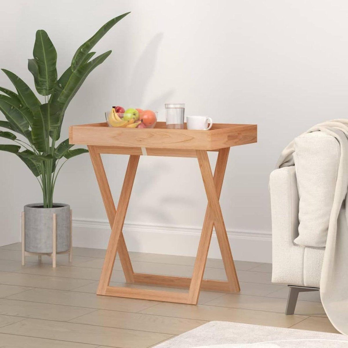 houten laptop tafel bedtafel klaptafel ontbijten in bed