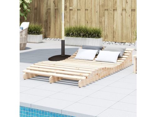 Houten Ligbed - Zonnebank Tuin - Buiten Ontspannen - Ergonomisch