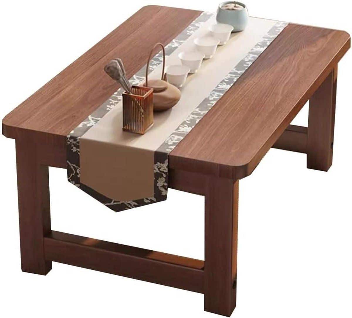 houten salontafel klaptafel bijzettafel multifunctioneel gebruik ruimtebesparend