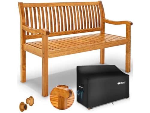 Houten Tuinbank Weerbestendig 125 cm voor 2-3 Personen