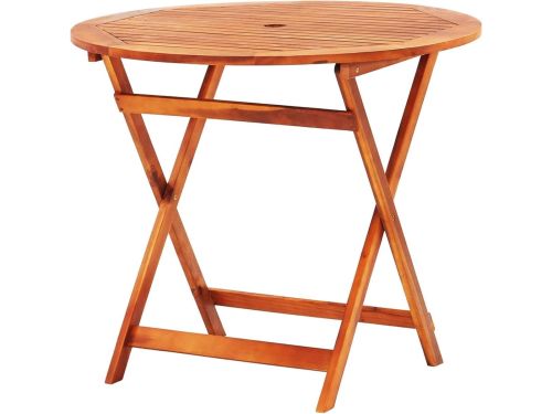 Houten Tuintafel - Klaptafel Rond - Buiten Dineren - Inklapbaar