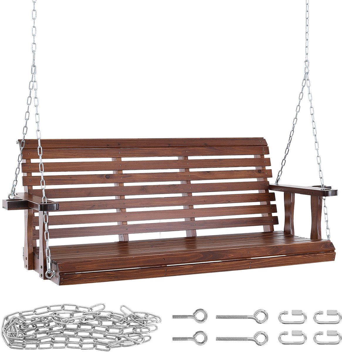 houten veranda swing, 1,6 m ,patio tuinbank schommel