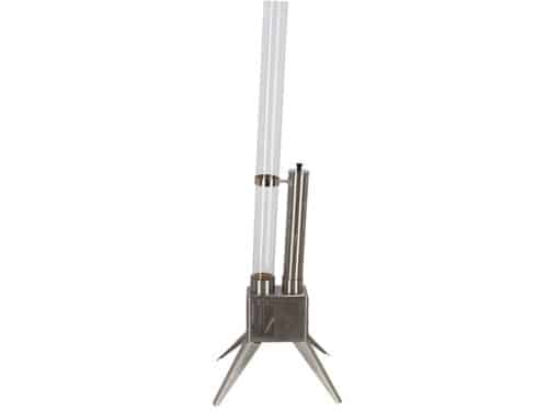 Houtpellet Terrasheater - 135 cm - RVS - Zilver