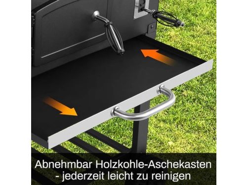 Houtskool Barbecue Trolley - Grote BBQ - BBQ Wagen