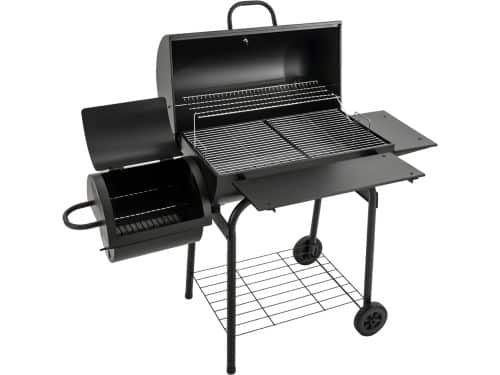 Houtskool BBQ Grill Deluxe - Met Deksel en Wielen