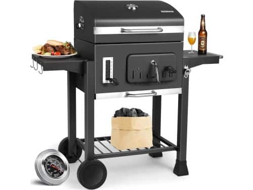 Houtskool Grill - BBQ Trolley - Buiten Koken - Verstelbare