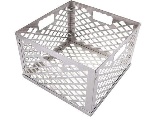 Houtskool Mand - Rookmand RVS - Barbecue Accessoire - Unieke