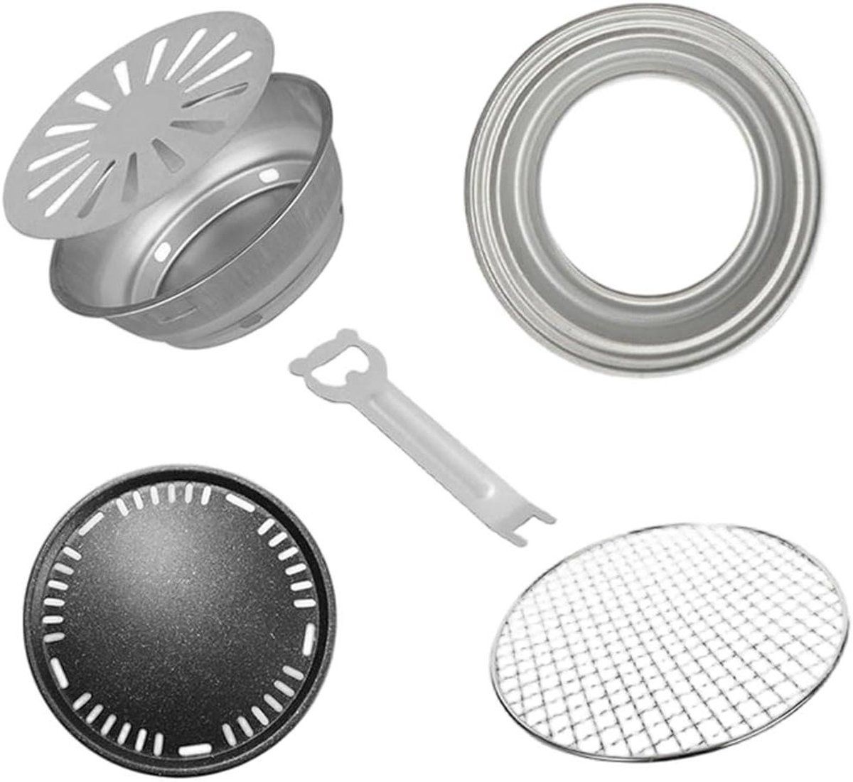 houtskool vuurtafel bbq grillset buiten koken met