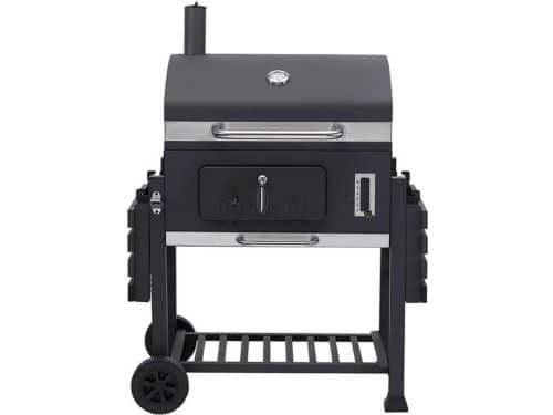 Houtskoolgrill - BBQ-rokergrill - met Grillroosters - Thermometer - Planken