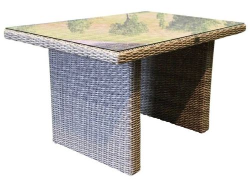 Ibiza lounge-dining tafel 120x80xH70 cm grijs