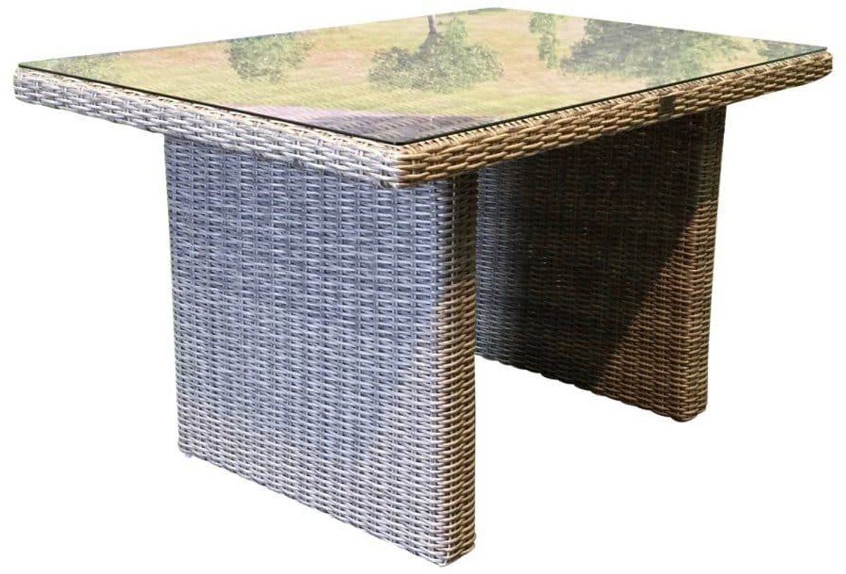 ibiza lounge dining tafel 120x80xh70 cm grijs
