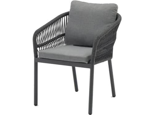 Impala dining tuinstoel rope antraciet