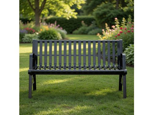 Industriële Gietijzeren Tuinbank 150 cm - Heavy Duty 3