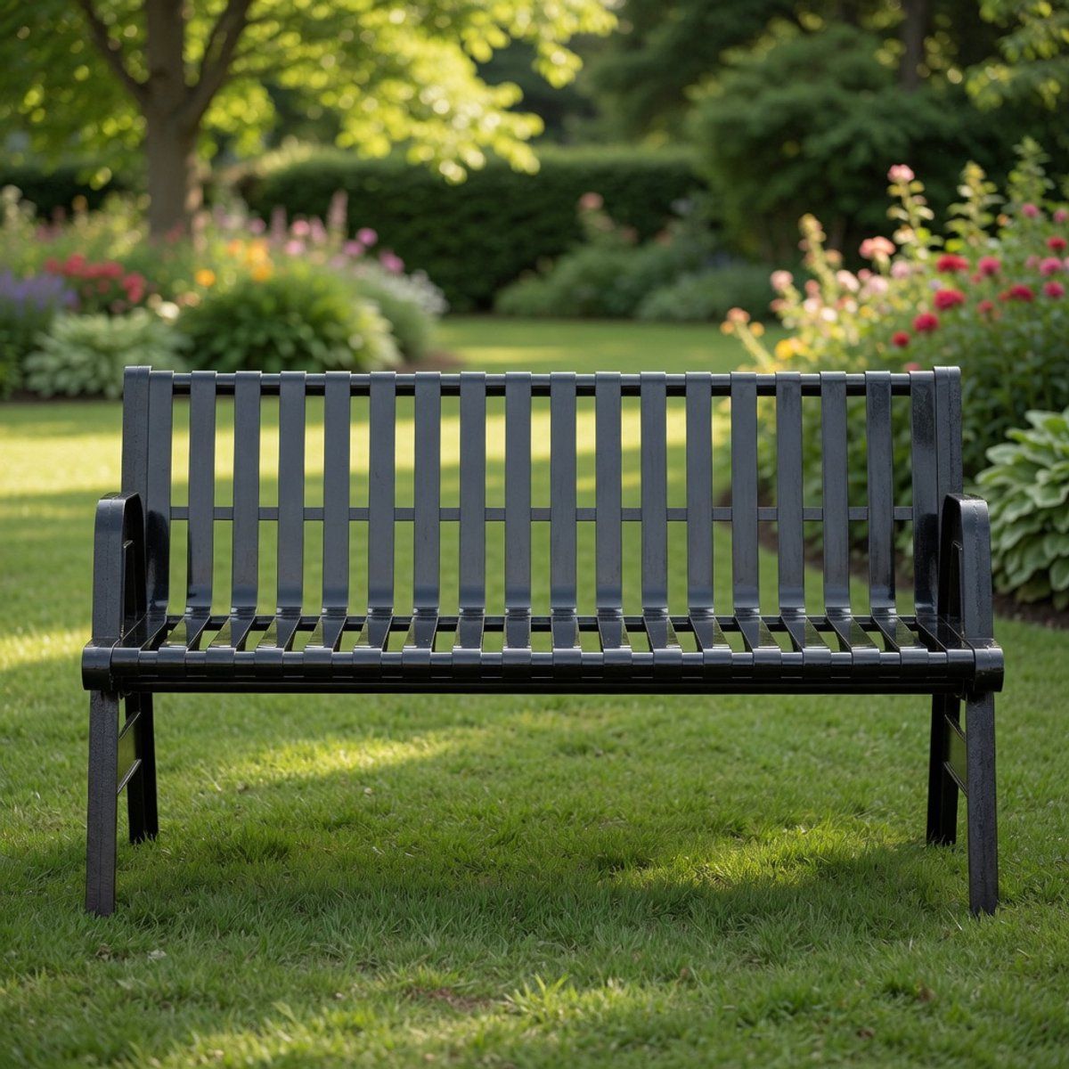 industriële gietijzeren tuinbank 150 cm heavy duty 3